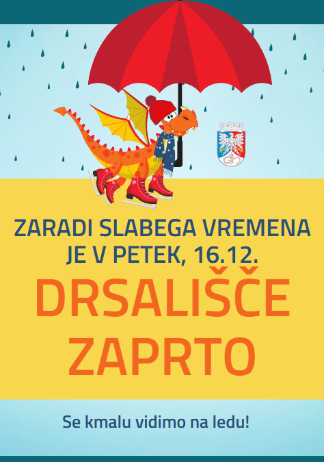 drsališče zaprto 16.12.